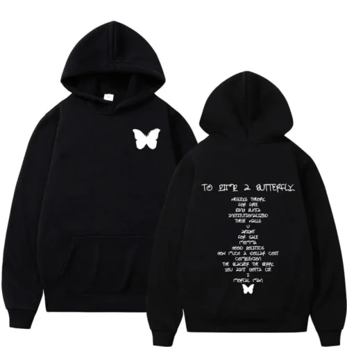 Kendrick Lamar To Pimp A Butterfly Album Double Sided Hip Hop Hoodie